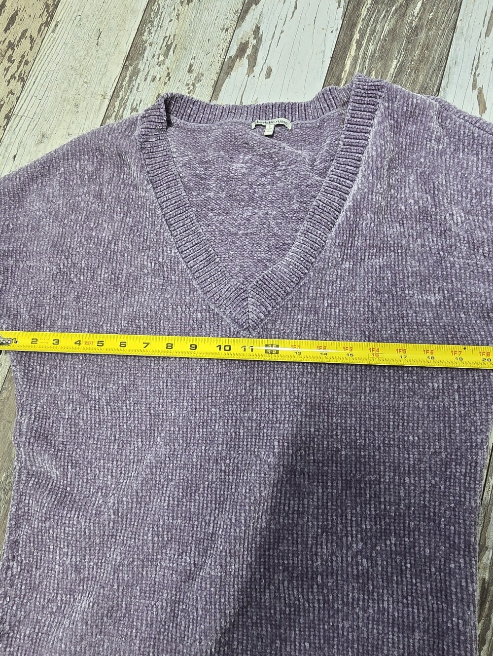 Charlotte. Russe Women's Lavender V-neck Tunic Sweater Size Small - Picture 6 of 8